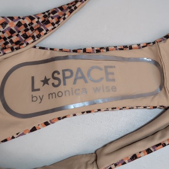 NEW L*Space Shine On Shimmer Camacho Bikini Bottom Multicolor Metallic Geometric - Picture 8 of 11